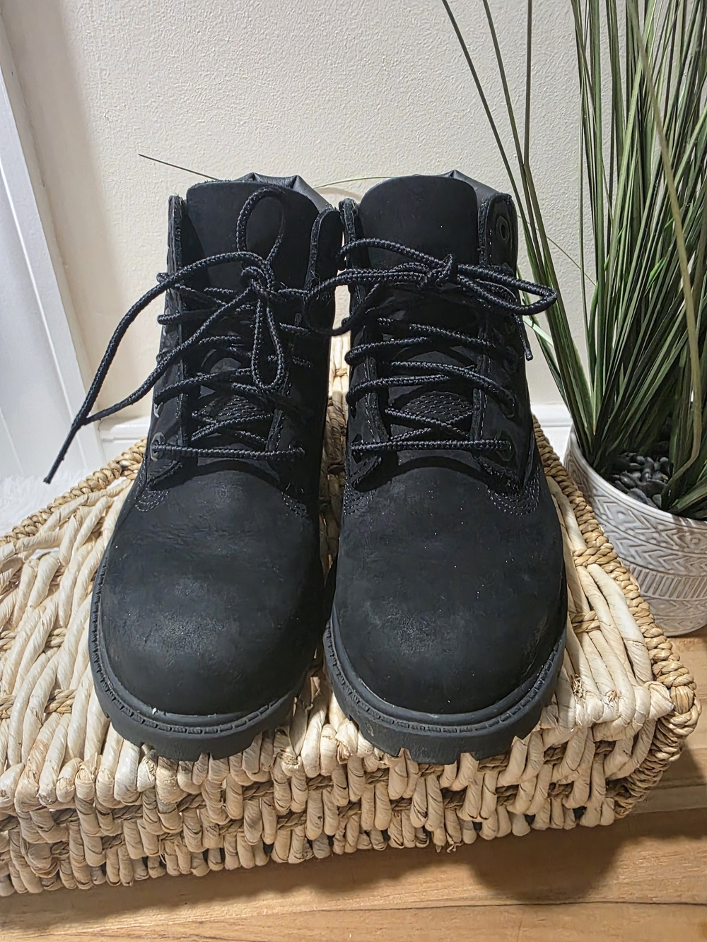 Timberland Premium 6-Inch Waterproof Boot Black Nubuck Toddler 11.5
